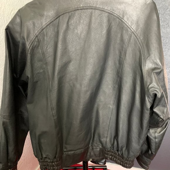 OSCAR PIEL Vintage Men's Leather Motorcycle Coat (Size XL) - Picture 9 of 9